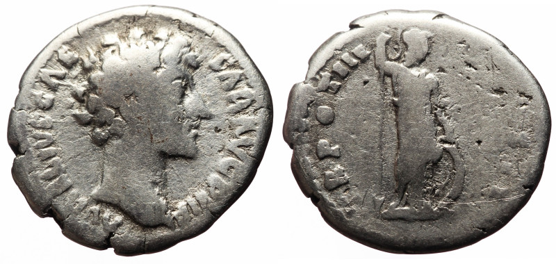 Marcus Aurelius (Caesar, 161-180) AR Denarius (Silver, 2.86g, 18mm) Rome, 148-14...