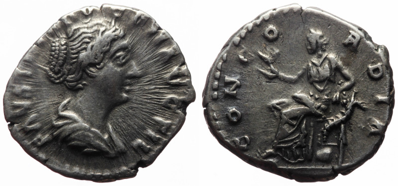 Faustina II (147-175), denarius (Silver, 18.3 mm, 3.50 g), Rome.
Obv: FAVST[INA...