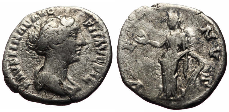 Faustina II (Augusta, 147-175) AR Denarius (Silver, 2.77g, 19mm) Rome, 147-150. ...