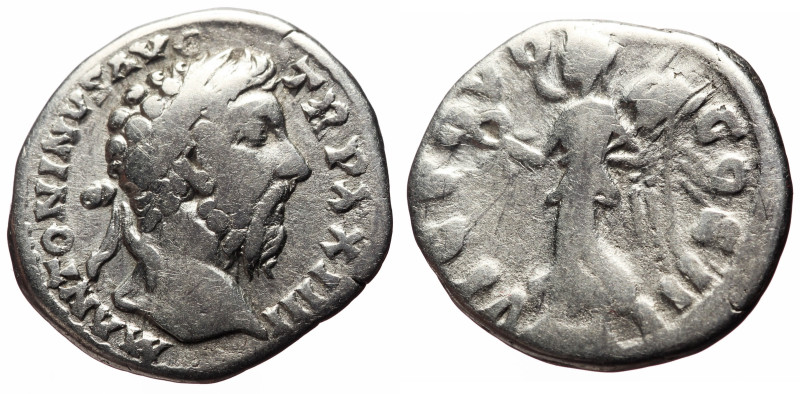 Marcus Aurelius (161-180) AR Denarius (Silver, 3.14g, 18mm) Rome, 169-170. 
Obv...