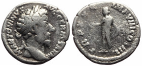 Marcus Aurelius (138-161) AR Denarius (Silver, 2.54g, 18mm) Rome, 175-176
Obv: M ANTONINVS AVG GERM SARM, laureate head r. 
Rev: TR P XXX IMP VIII C...