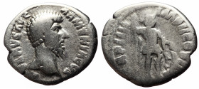 Lucius Verus (161-169) AR Denarius (Silver, 3.12g, 18mm) Rome, 163-164. 
Obv: L VERVS AVG ARMENIACVS, Bare head of Lucius Verus to right. 
Rev: TR P I...