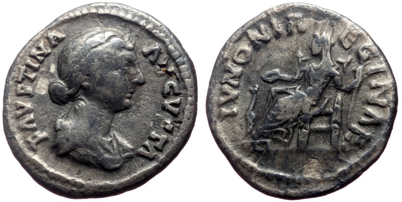 Faustina II (Augusta, 147-175) AR Denarius (Silver, 2.86g, 19mm) Rome, circa 165...