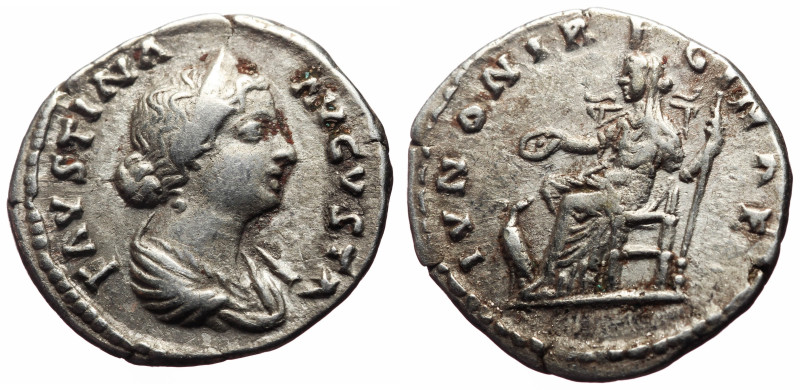 Faustina II (Augusta, 147-176) AR Denarius (Silver, 3.31g, 19mm) Rome.
Obv: FAVS...