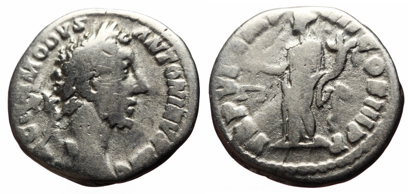 Commodus (177-192) AR Denarius (Silver, 2.91g, 19mm) Rome.
Obv: M ANTONINVS COMM...