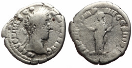 Commodus (177-192) AR Denarius (Silver, 1.91g, 18mm) Rome, 181-182. 
Obv: M ANTONINVS COMMODVS AVG Laureate head of Commodus to right. 
Rev: TR P VII ...