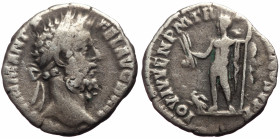 Commodus (177-192) AR Denarius (Silver, 2.32g, 17mm) Rome
Obv: M COMM ANT P FEL AVG BRIT, Laureate head of Commodus right.
Rev: IOV IVVEN P M TR P XII...