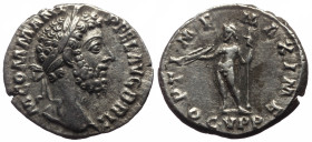 Commodus (177-192) AR Denarius (Silver, 3.06g, 18mm) Rome
Obv: M COMM ANT P FEL AVG BRIT, laureate head right
Rev: OPTIME MAXIME, Jupiter standing lef...