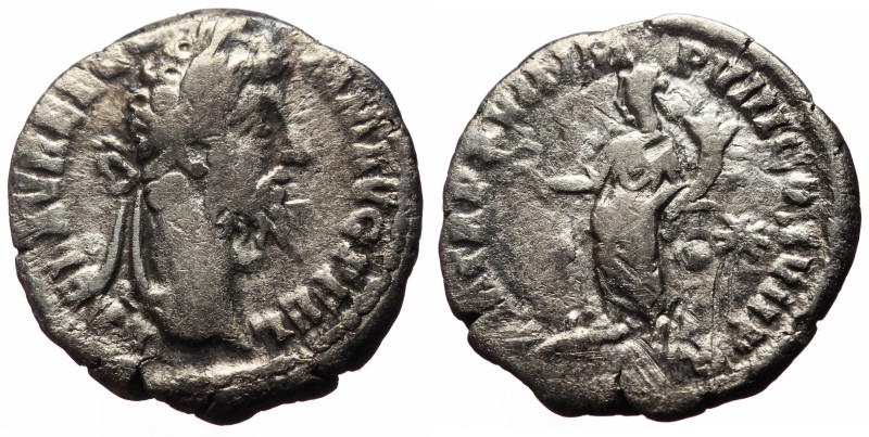 Commodus (177-192) AR Denarius (Silver, 2.47g, 18mm) struck shortly before his a...