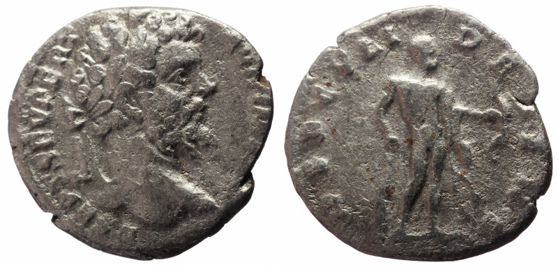 Septimius Severus (193-211) AR Denarius (Silver, 2.72g, 17mm) 'New style'. Laodi...