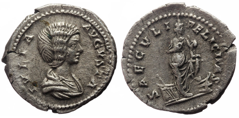 Julia Domna (193-211) AR Denarius (Silver, 3.53g, 21mm) Rome.
Obv: IVLIA AVGVSTA...