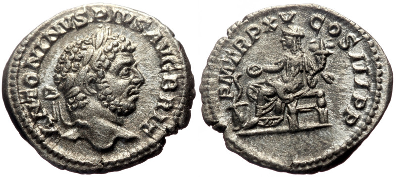 Caracalla (198-217) AR Denarius (Silver, 3.19g, 19mm) Rome, 212 
Obv: ANTONINVS ...