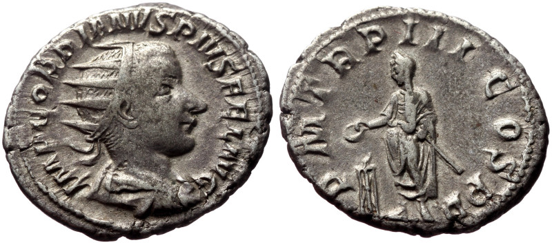 Gordian III (238-244) AR Antoninianus (Silver, 4.76g, 23mm) Rome
Obv: IMP CAES G...