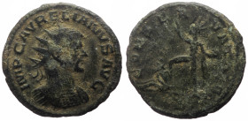 Aurelian (270-275) AE Antoninianus (Bronze, 3.22g, 22mm) Antioch.
Obv: IMP C AVRELIANVS AVG, Radiate and cuirassed bust right.
Rev: CONSERVAT AVG / A,...