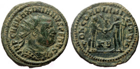 Maximianus Herculius (286-305) AE Radiate (Bronze, 3,39g, 23mm) Cyzicus, ca 295-299 
Obv: IMP C MA MAXIMIANVS PF AVG, radiate draped bust right 
Rev: ...