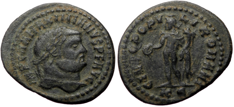 Maximianus Galerius (286-305) AE (Bronze, 8.56g, 30mm) Cyzicus, ca 297-9 
Obv: I...