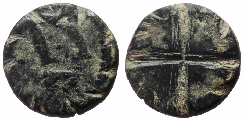 Unidentified AE (Bronze, 2.13g, 13mm) turned into game token (?)