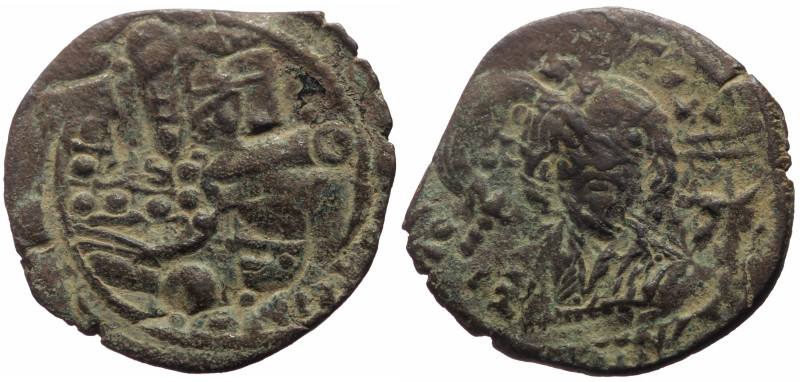 Michael VII Ducas (1071-1078) AE Follis (Bronze, 4.09g, 25mm) Constantinople 
Ob...