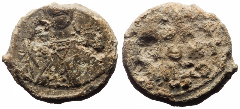 Byzantine seal (Lead, 21.8 mm, 7.55 g)
Name of the issuer of the seal unidentif...