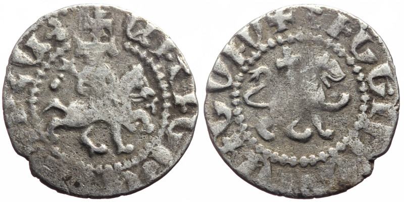 Armenia, Cilician Armenia. Royal. Oshin (1308-1320) AR Tram (Silver, 2.28g, 22mm...