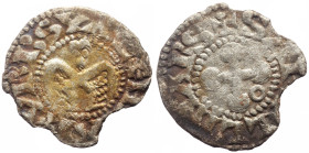 France, Provence, Valence Anonymous Bishops (12th century) AR Denier (Silver, 0.75g, 18mm)
Obv: +S APOLLINARIS, Cross with annulet.
Rev: +VRBS VALENTI...