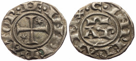 Italy, Sicily, Henry VI with Constance (1194-1197) AR Denaro (Silver, 0.71g, 17mm) Brindisi.
Obv: HE INPERATOR, Cross potent with star in alternating ...