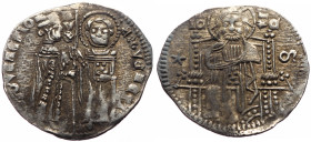 Italy, Venice. Antonio Veniero (Doge, 1382-1400) AR grosso (Silver, 1.98g, 22mm) 
Obv: ANTO? · VENERIO · · S · M · VENETI, DVX, doge standing left and...