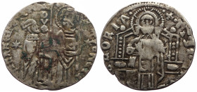 Italy, Venice. Antonio Veniero (Doge, 1382-1400) AR grosso (Silver, 1.45g, 20mm) 
Obv: ANTO? · VENERIO · · S · M · VENETI, DVX, doge standing left and...