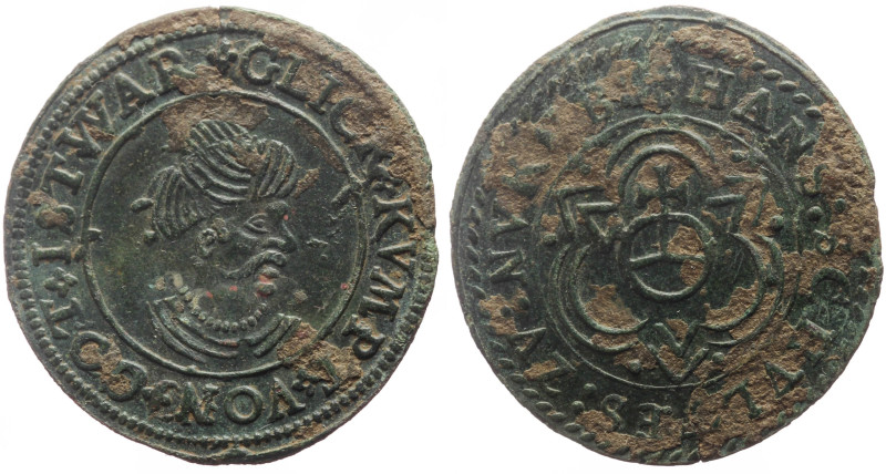 Germany, Nuremberg, Hans Schultes (1553-1612), jeton (Rechenpfennig), Æ (Bronze,...