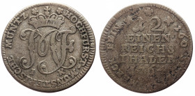 Germany, German States, Münster, Bishopric of 1⁄12 Thaler - Maximilian Frederick
Obv: MUNSTERISCHE MUNTZ HOCHFURST, I K Crowned monogram. 
Rev: 100 ST...