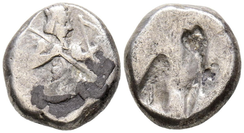 IMPERIO AQUEMENIDA, Tiempo de Jerjes I a Daríos II. Siglos. (Ar. 5,48g/16mm). 48...