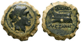 REYES SELEUCIDAS, Alejandro I Balas. Ae16. (Ae. 3,81g/16mm). 152-145 a. C. Ceca incierta del norte de Siria. (Seaby 1814). Anv: Busto coronado y drape...