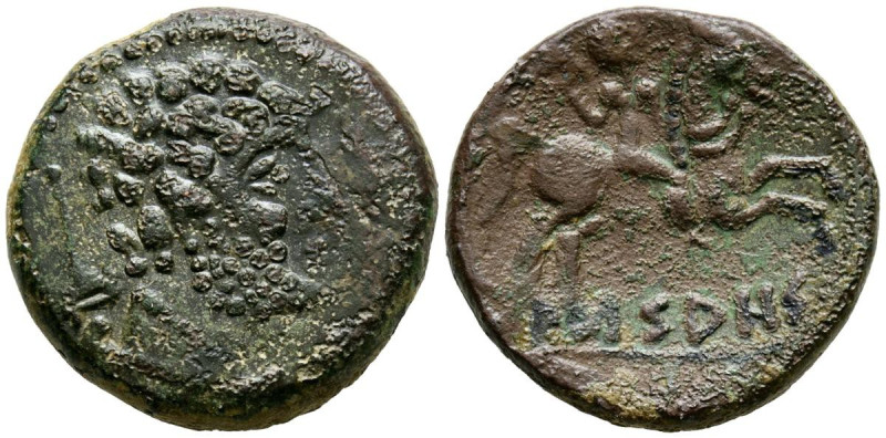 ARSAOS (Area de Navarra). As. (Ae. 11,02g/24mm). 120-80 a.C. (FAB-144). Anv: Cab...