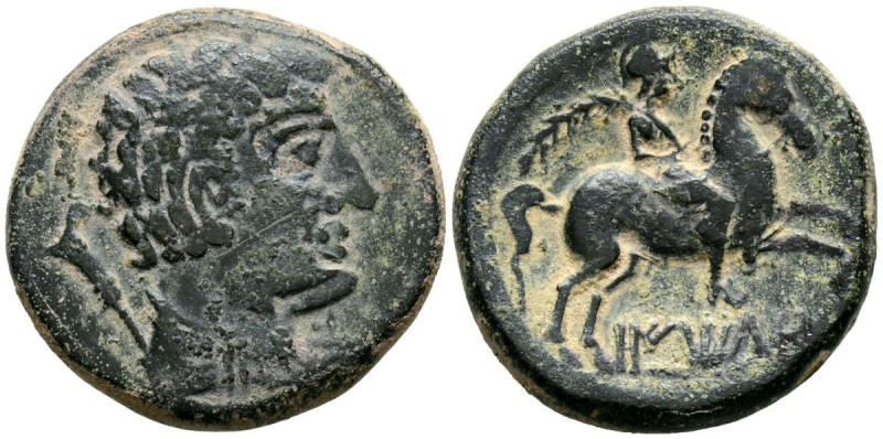 BAITOLO (Badalona, Barcelona). As. (Ae. 12,01g/27mm). 50 a.C. (FAB-190). Anv: Ca...