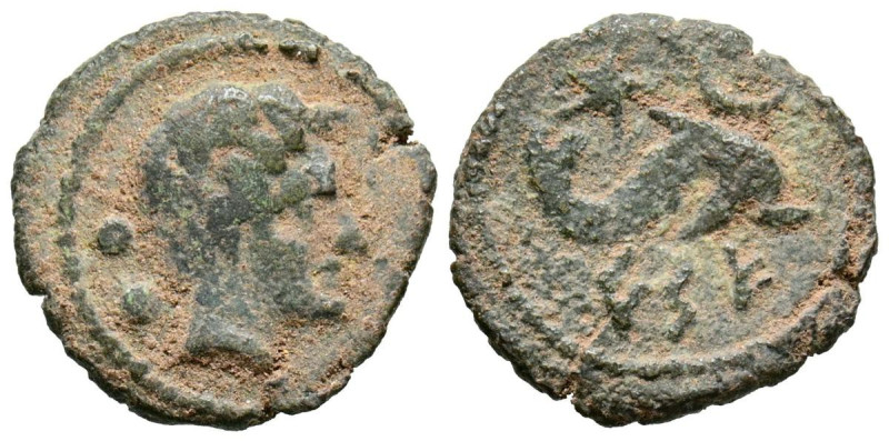 CESE (Tarragona). Sextante. (Ae. 1,25g/14mm). 120-20 a.C. (FAB-2343). Anv: Cabez...