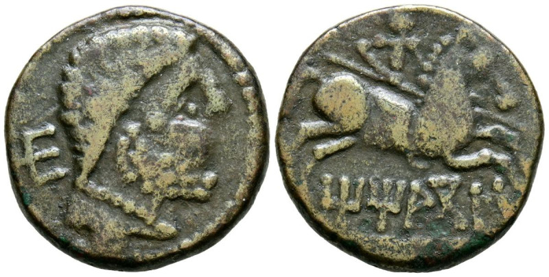 TITIACOS (Tricio, La Rioja). As. (Ae. 7,05g/22mm). 120-20 a.C. (FAB-2392). Anv: ...