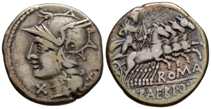 GENS BAEBIA. Denario. (Ar. 3,84g/19mm). 137 a.C. Roma. (Crawford 236/1a; FFC 198...