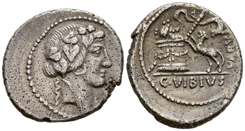 GENS VIBIA. Denario. (Ar. 3,84g/20mm). 42 a.C. Roma. (Crawford 494/36; FFC 1227)...