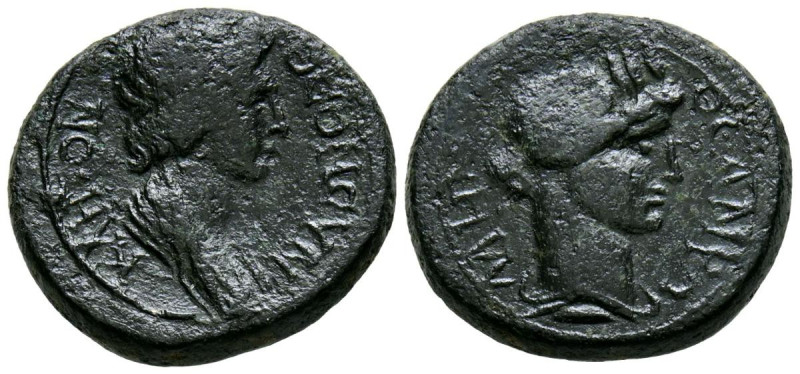 NERON, Acuñación pseudo-autónoma. Ae17. (Ae. 3,37g/17mm). 41-68 d.C. Pérgamo. (R...