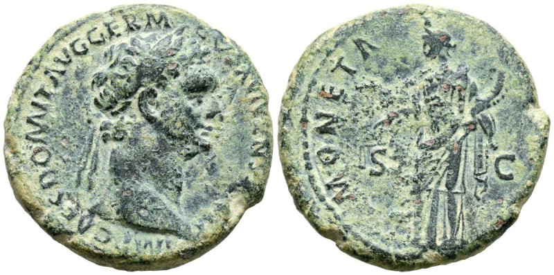 DOMICIANO. As. (Ae. 10,58g/27mm). 92-94 d.C. Roma. (RIC 408). Anv: Busto lauread...