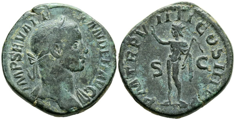 ALEJANDRO SEVERO. Sestercio. (Ae. 19,48g/30mm). 230 d.C. Roma. (RIC 500). Anv: C...