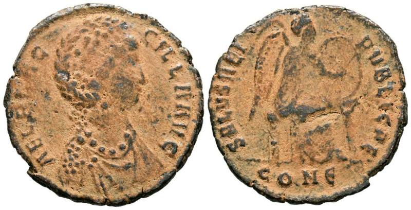 AELIA FLACILLA. Follis. (Ae. 3,62g/22mm). 383-386 d.C. Constantinopla. (RIC 55)....