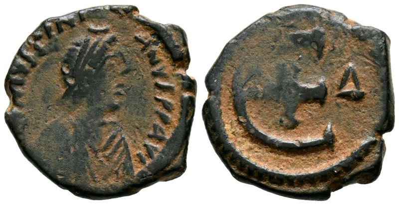 JUSTINIANO I. Pentanummium. (Ae. 2,45g/17mm). 537-551 d.C. Antioquia. (Seaby 241...