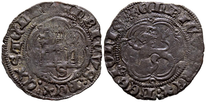 ENRIQUE III (1390-1406). Blanca. (Ae. 1,93g/24mm). Sevilla. (Imperatrix E3:1,10;...