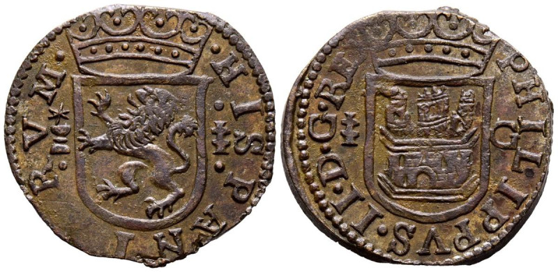 FELIPE II (1556-1598). Cuartillo. (Ae. 2,80g/23mm). S/D. Cuenca. (Cal-2019-79). ...