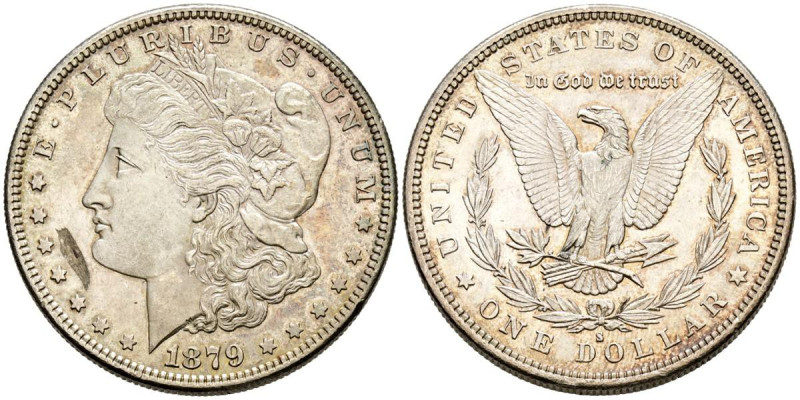 ESTADOS UNIDOS. 1 Dollar. (Ar. 26,65g/38mm). 1879. San Francisco S. (Km#110). MB...