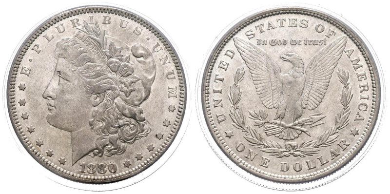 ESTADOS UNIDOS. 1 Dollar (Ar. 26,73g/38mm)*. 1880. Philadelphia. VAM-6 8/7 Spike...