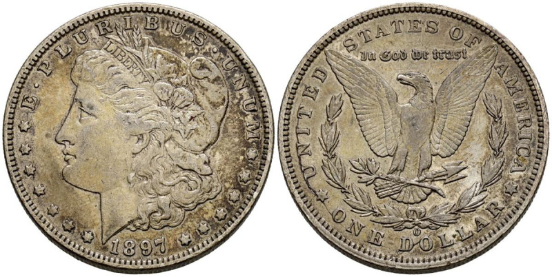 ESTADOS UNIDOS. 1 Dollar. (Ar. 26,63g/38mm). 1897. Nueva Orleans O. (Km#110). MB...