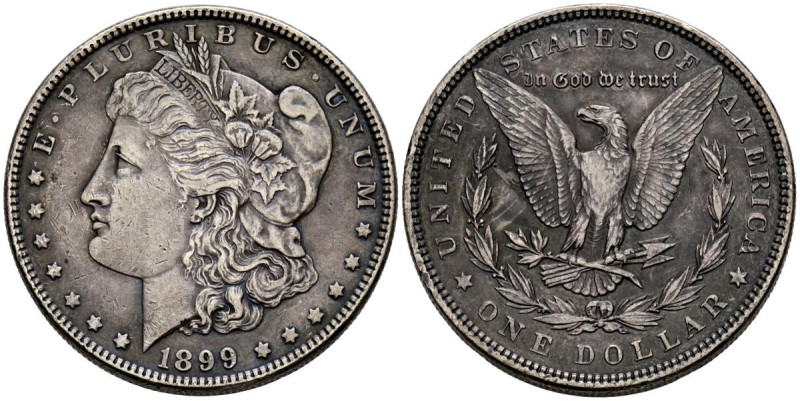 ESTADOS UNIDOS. 1 Dollar. (Ar. 26,64g/38mm). 1899. Philadelphia. (Km#110). MBC.