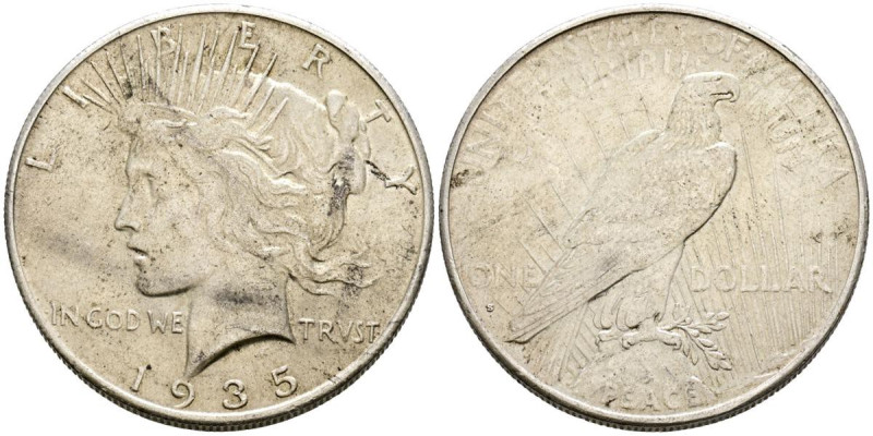 ESTADOS UNIDOS. 1 Dollar. (Ar. 26,69g/38mm). 1935. San Francisco S. (Km#150). MB...